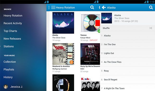 Rdio - Applications Android - Google Play hebdomadaire